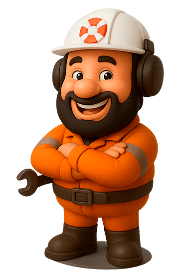 Maintenance worker illustration